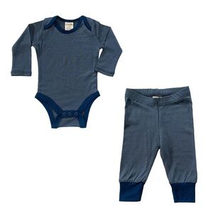 Wee woolies merino base layer set 12-24 mos